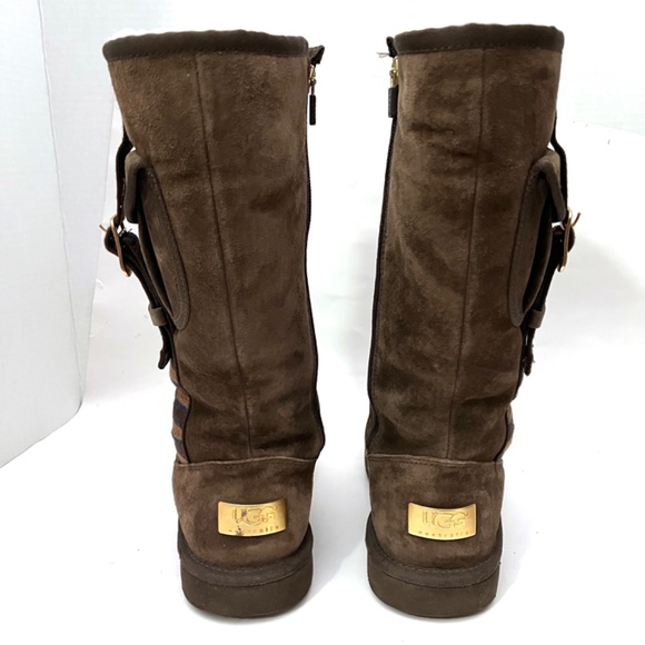 UGG Tall Retro Cargo Boots Buckle Side Pocket - Picture 5 of 15